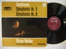 BEETHOVEN Symphonie Nr. 9 & 8 Walter Columbia SO 2 LP Holland Philips 835 542 EX
