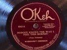 Okeh 8162 Margret Johnson w Clarence Williams Harmonizers  1924 78rpm E- tiny hc