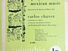 Andy Warhol Cover Carlos Chavez A Program of Mexican Music 10 inch LP ML 2080