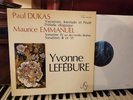 DUKAS: Variations Prelude EMMANUEL: Sonatines Lefébure piano / FY F stereo LP