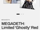 MEGADETH: Limited 'Ghostly' Red & Blue Vinyl LP + Signed Art Card - PRESALE