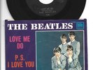 BRIT INVASION 45 w/ PIC SLEEVE - BEATLES - LOVE ME DO - HEAR  1964 TOLLIE
