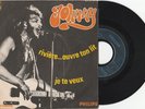 RARE SP JOHNNY HALLYDAY-Riviere ouvre ton lit-Sans rabat-imp JATT-PHILIPS FRENCH