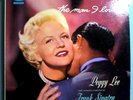 PEGGY LEE w/FRANK SINATRA MAN I LOVE RARE ORIG '57 CAPITOL GREEN LABEL MONO LP