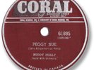 Rare 1957 BUDDY HOLLY Rock’n Roll 78 RPM Record.  Peggy Sue / Everyday