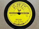 78Rpm, Rock n Roll, Jerry Lee Lewis 'Breathless / Down The Line' US Sun E