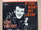 GENE VINCENT IF YOU WANT MY LOVIN' EP 1961 - 4 track EP - nice clean copy - UK