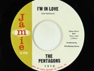 Northern Soul Popcorn 45 - Pentagons - I'm In Love - Jamie VG+