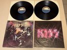 KISS ALIVE  2LP w/BOOKLET NBLP7020 NO ADDRESS ON LABELS G+/G+ ACE FREHLEY *READ*