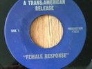 FEMALE RESPONSE 45 (Trans-American 1970s) sexploitation movie radio spots