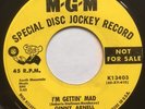 Ginny Arnell - I'm Gettin' Mad - Used Vinyl Record 7 - Promo - V8100z