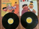 Set of 2 Sesame Street LP Vinyl Records Home With Ernie & Bert 1979 / LOVE 1980