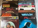 Classic Country Vinyl Bundle – Cash, Nelson, Jennings, Haggard – 21 LPs – VG+/EX