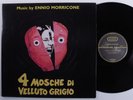 ENNIO MORRICONE 4 Mosche Di Velluto Grigio OST DAGORED LP VG+ italy 180g w