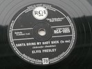 ELVIS PRESLEY UK  1957  RCA   78   SANTA BRING MY BABY  BACK    RCA 1025