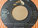 Ketty Lester   :  Some Things Are Better Left Unsaid   -  RCA Victor -  60's