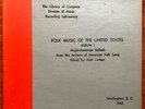 78 RPM --LOC - FOLK MUSIC OF THE US - Album 1 - 5 78s + song sheets, E+
