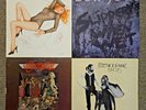 4 Classic Rock LP Album Jackets Only: Bon Jovi Aerosmith Fleetwood Mac Cars