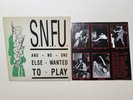 S.N.F.U. And No One Else Wanted To Play BYO 009 1985 LP w/Insert Lyric Sheet