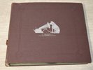 Victor His Masters Voice Antique 10” Record Binder with 8 Records 78's
