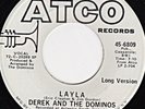 Layla Derek and the Dominos  Promo White Label Long/ Short Vers NEVER PLAYED  NM