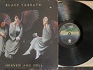Black Sabbath Heaven and Hell 1980 Warner Vertigo Vinyl LP Vintage Record Neon