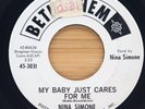 NINA SIMONE - MY BABY JUST CARES FOR ME / HE NEEDS ME - SOUL JAZZ 45 PROMO