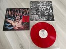 AUTOPSY - SEVERED SURVIVAL 1.PRESS LP RED VINYL 1989 (BANNED COVER) + OIS  DEATH