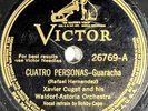 Xavier Cugat and His Waldorf Astoria : Cuatro personas 78 RPM JAZZ VICTOR 26769
