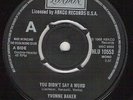 Yvonne Baker / Bobby Paris - You Didn't Say A Word / Night Owl (7