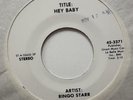 Ringo Starr 45 Hey Baby Advance PROMO