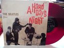 THE BEATLES   A HARD DAY'S NIGHT ** 1967 Japan ODEON LP w/ INSERT. RED VINYL.