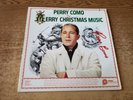 HAND SIGNED 1970s VG++ Perry Como Sings Merry Christmas Music COVER ONLY NO LP