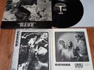 Nirvana Bleach 1989 1st Black + RARE Press Kit Booklet & Promo Photo NO POSTER