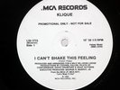 KLIQUE I CAN'T SHAKE THIS FEELING MCA L331773 US PROMO VINYL 12