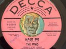 HEAR The Who 45 Magic Bus DECCA 9-34545 promo pink label