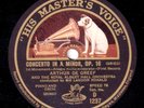 de Greef; Ronald. Grieg (Piano concerto). HMV D 1237-40 (4). NM(-)