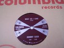 JOHNNY CASH Rare Canada Only WHAT DO I CARE & ALL OVER AGAIN 1958 Columbia VG++