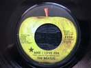 Beatles AND I LOVE HER 1971 Apple BLACK STAR Los Angeles 45 rpm single VG+