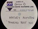 WHITNEY HOUSTON: Thinking About You US Acetate Mastering Test Mixes RARE