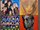 4 Rolling Stones LP Jackets Only: Goats Head Soup Some Girls Tattoo You Through