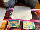 PINK FLOYD Dark side of the moon UK Prs Harvest 1973  2 Stickers 2 Posters EX