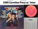 Top Gun Soundtrack LP Columbia 1986 EX Vinyl Original Carrolton Press Inner #47p