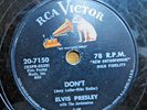Rock 78 ELVIS PRESLEY I Beg Of You/Don't-RCA 20-7150 VG-
