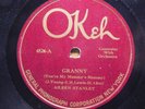 Aileen Stanley Popular 78 Granny bw Bow Wow Blues on Okeh 4524