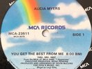Alicia Myers - You Get The Best From Me (Say, Say, Say) / I Want To Thank You (1