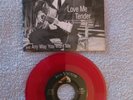 ELVIS PRESLEY LOVE ME TENDER RED VINYL 45&PICTURE SLEEVE NM-MINT