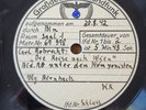 WW2 German Reichsrundfunk Radio Program 78 rpm record schellack
