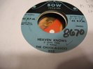 THE CHUCK-A-LUCKS HEAVEN KNOWS ROCKIN DOO WOP 45 ON BOW 305  MINT MINUS
