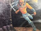 SAVAGE STEEL 1987  BEGINS WITH A NIGHTMARE VINYL  LP WITH LYRICS SLEEVE NRR17 EX
